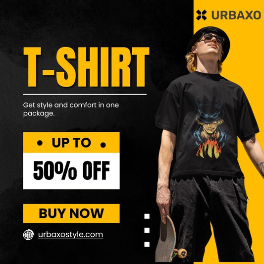 Fire Oversized T-Shirt by Urbaxo – Bold Streetwear Style with the Perfect Oversized Fit