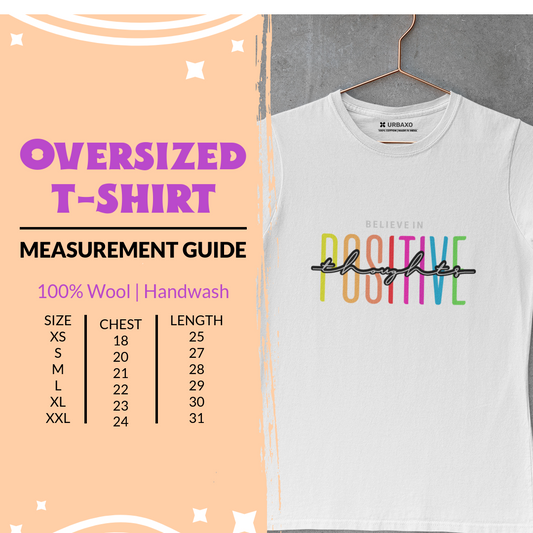 Believe in Positive Regular Fit T-Shirt - Urbaxo | Classic Fit T-Shirt Sale