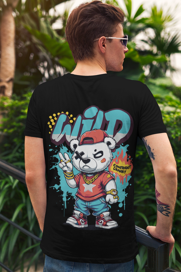 TUY Wild Cranky Front Back Regular Fit T-shirt