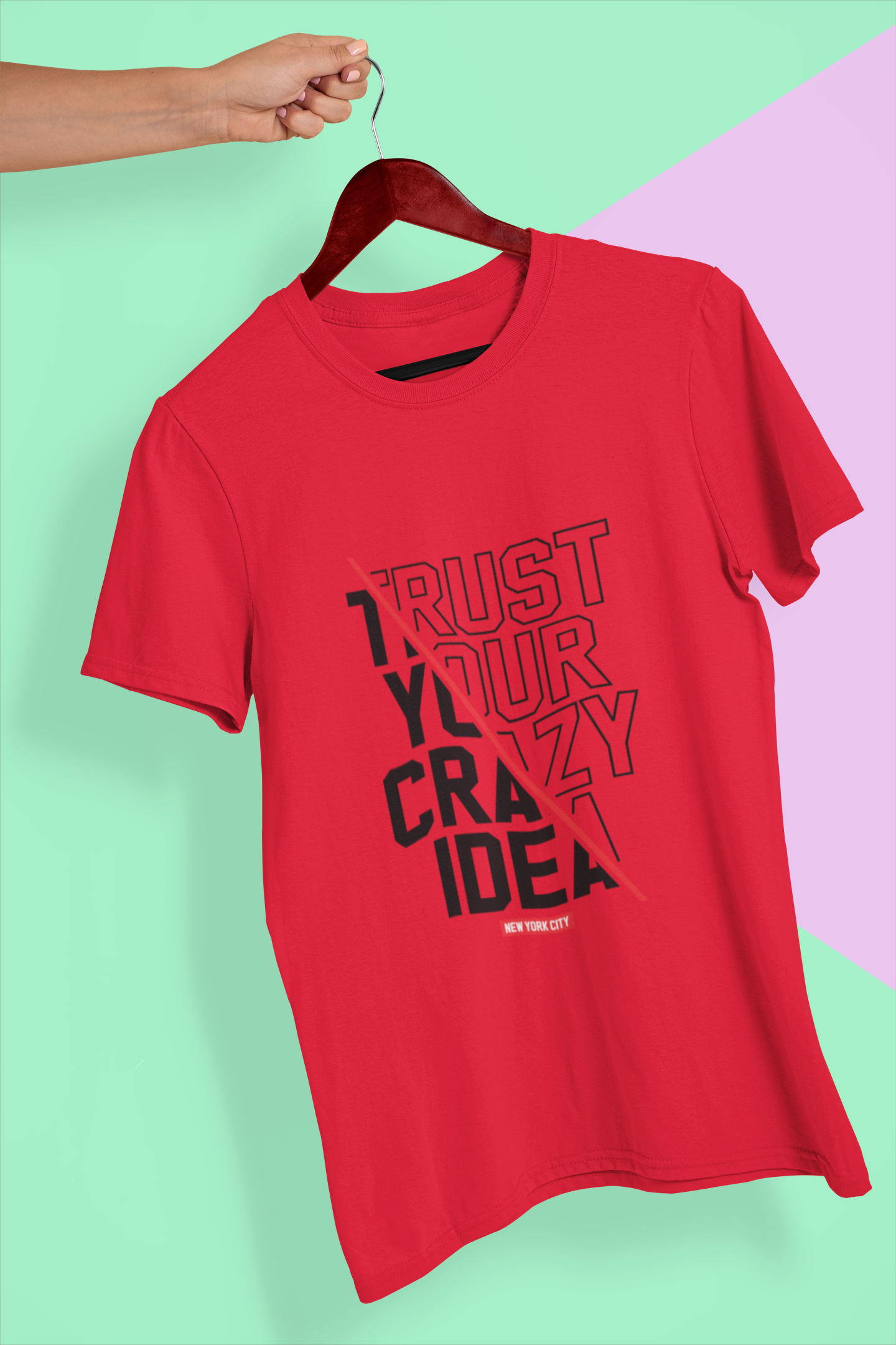 TUY Crazy Idea Regular Fit Red T-shirt