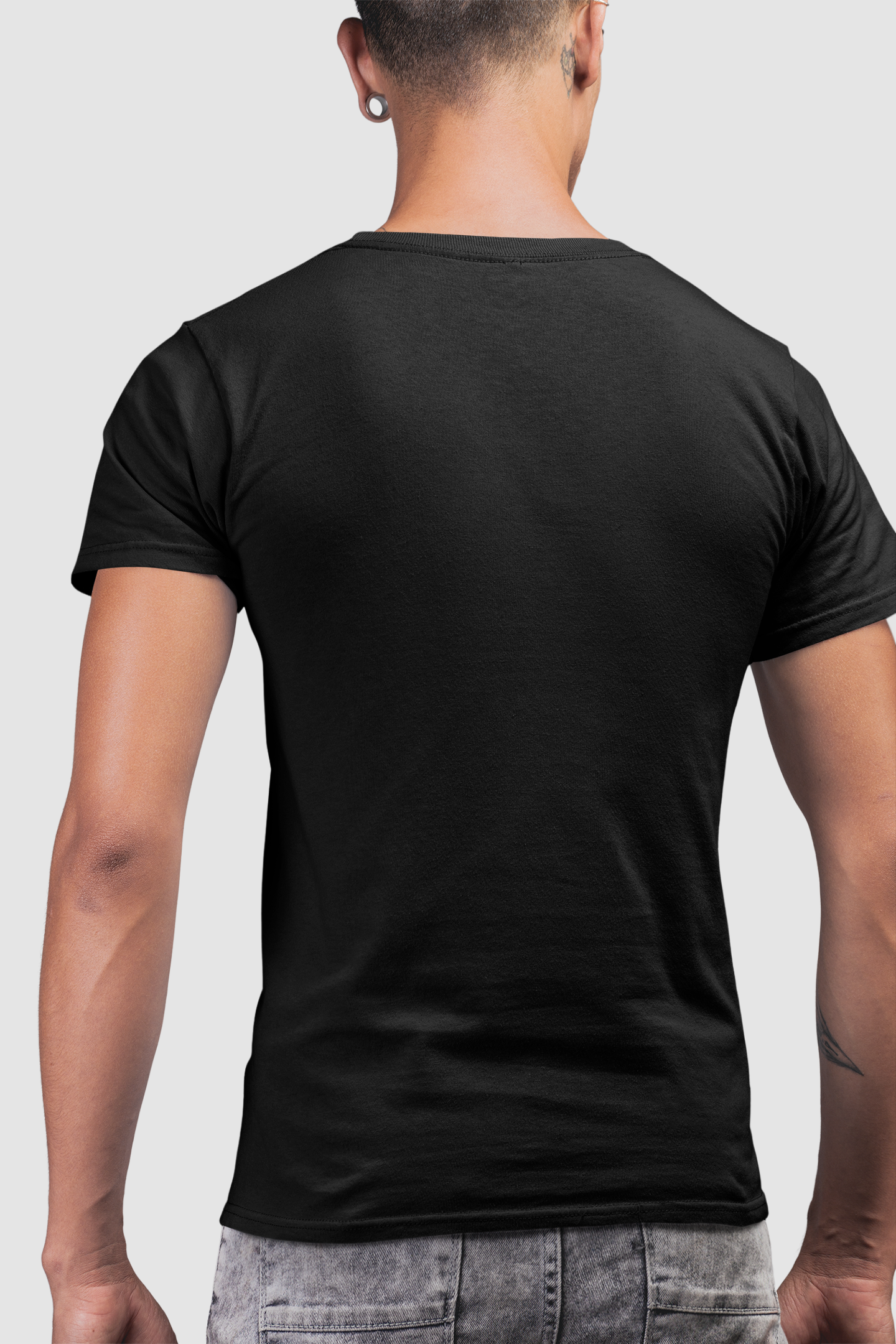 TUY California Regular Fit Black T-shirt