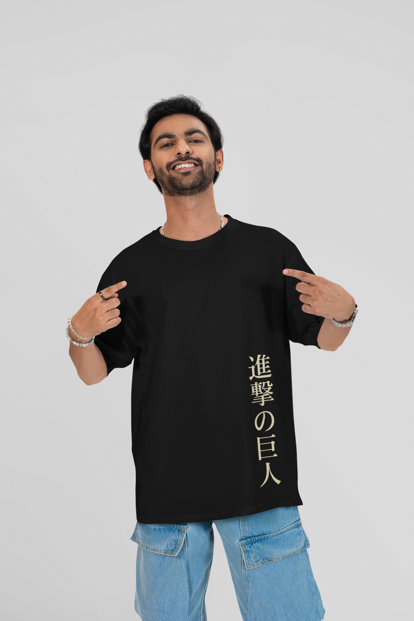 Anime Front Back Oversized T-shirt The Urban Youth