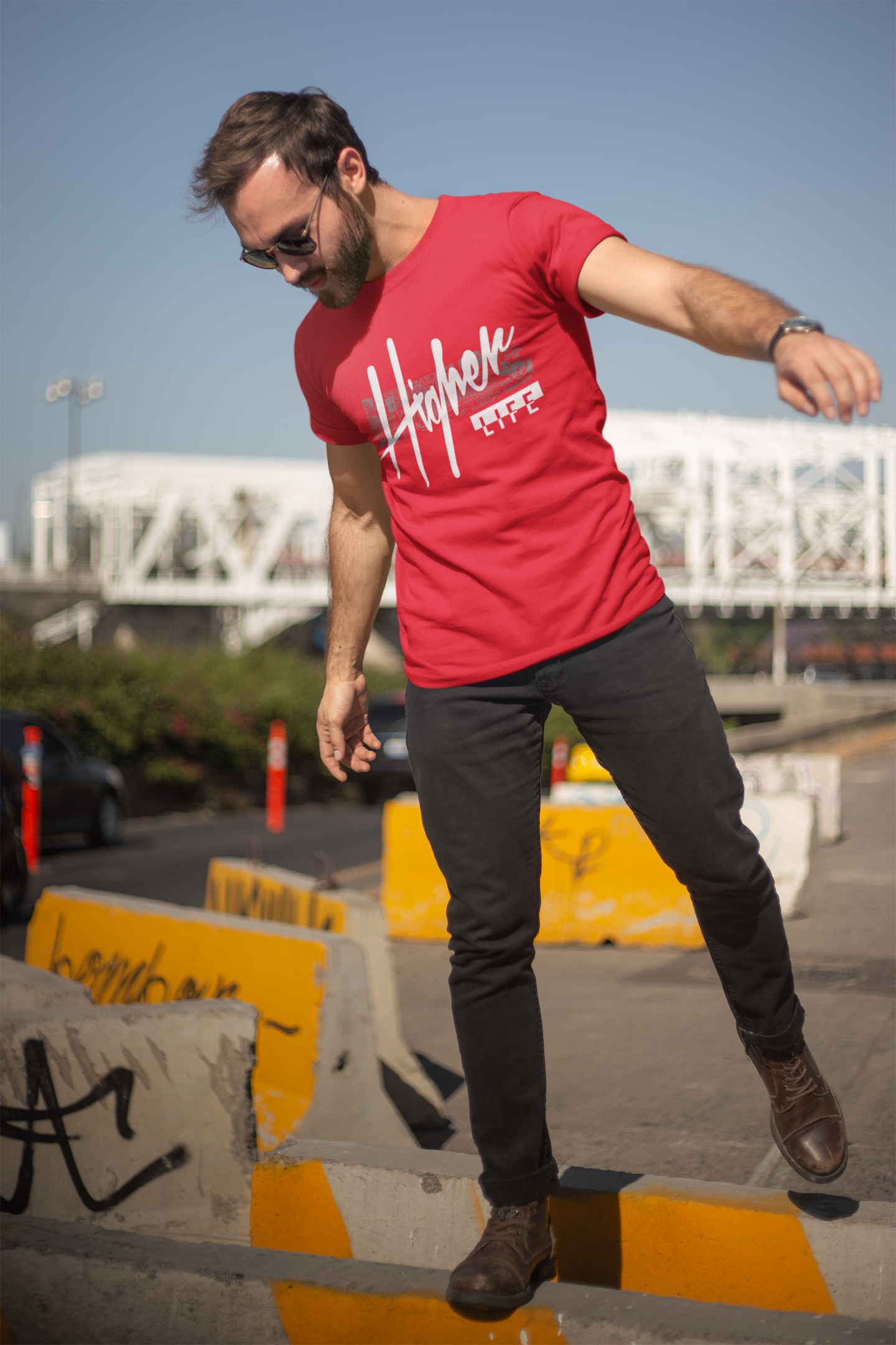 TUY Higher Life Regular Fit Red T-shirt