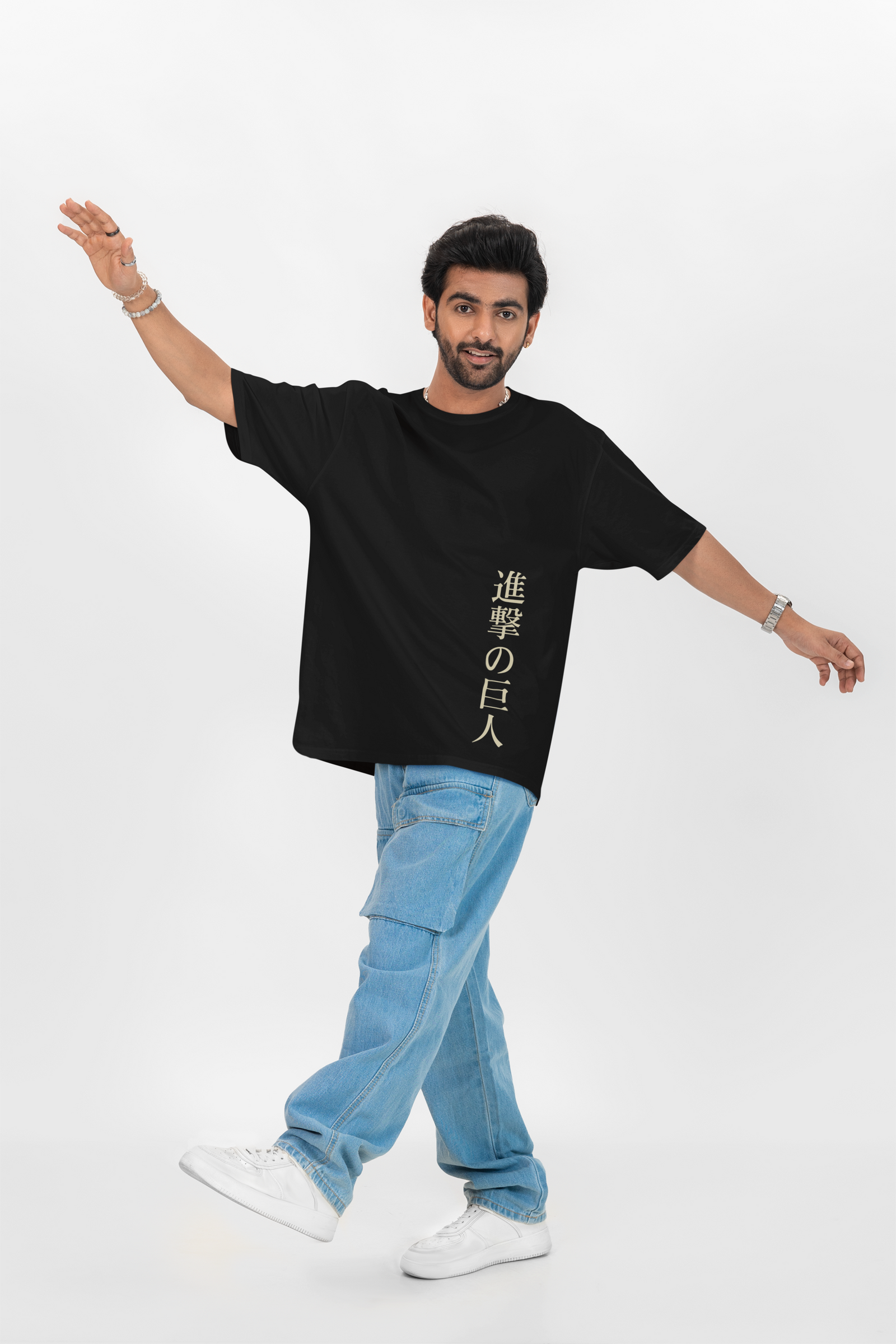 Anime Front Back Oversized T-shirt The Urban Youth