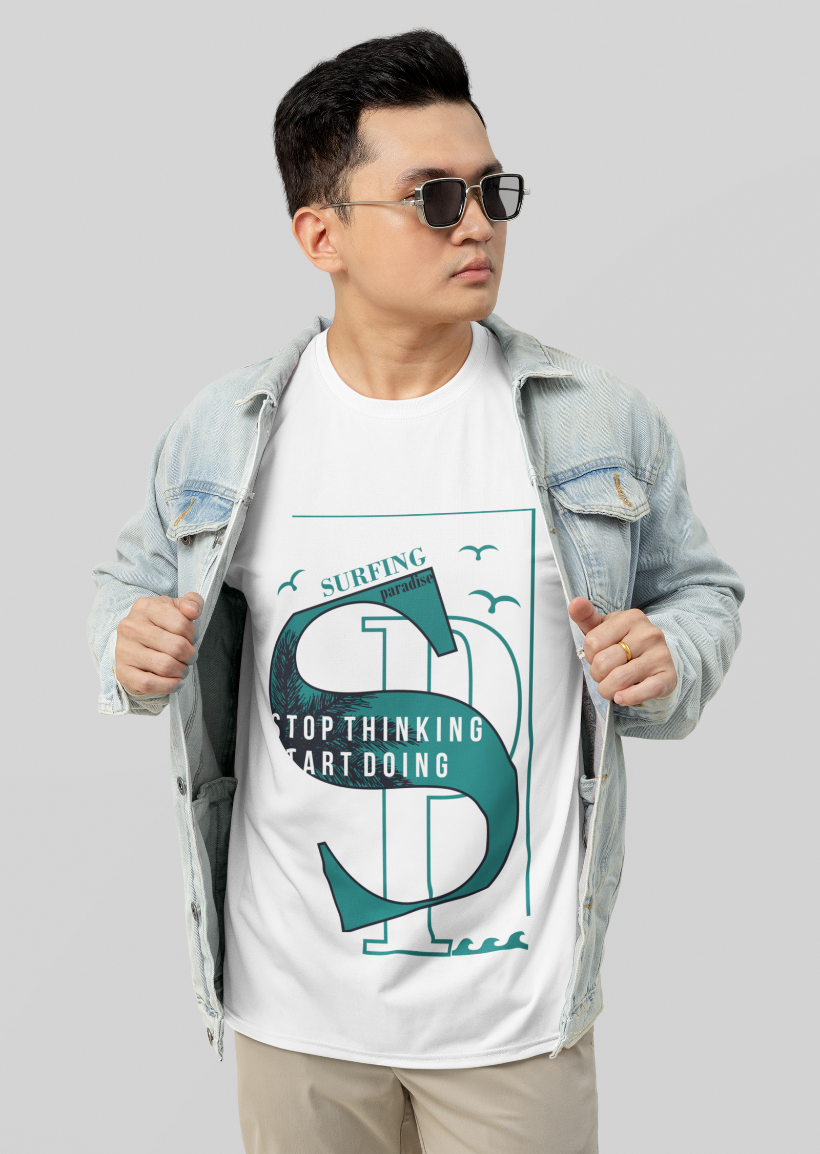 Oversized white Urbaxo t-shirt featuring bold California text print, casual and stylish streetwear