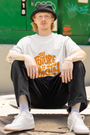 Bold "Future Is Nasty" graphic on white oversized t-shirt, Urbaxo’s statement streetwear for trendsetters