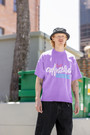 Close-up of the front print on Urbaxo’s Adventure Oversized T-shirt, showing intricate graphic details.