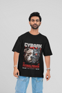 A bold Pitbull graphic on an oversized T-shirt by Urbaxo, perfect for streetwear enthusiasts who love fierce, edgy designs