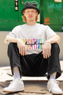 Oversized t-shirt featuring a Believe In Positive slogan by Urbaxo