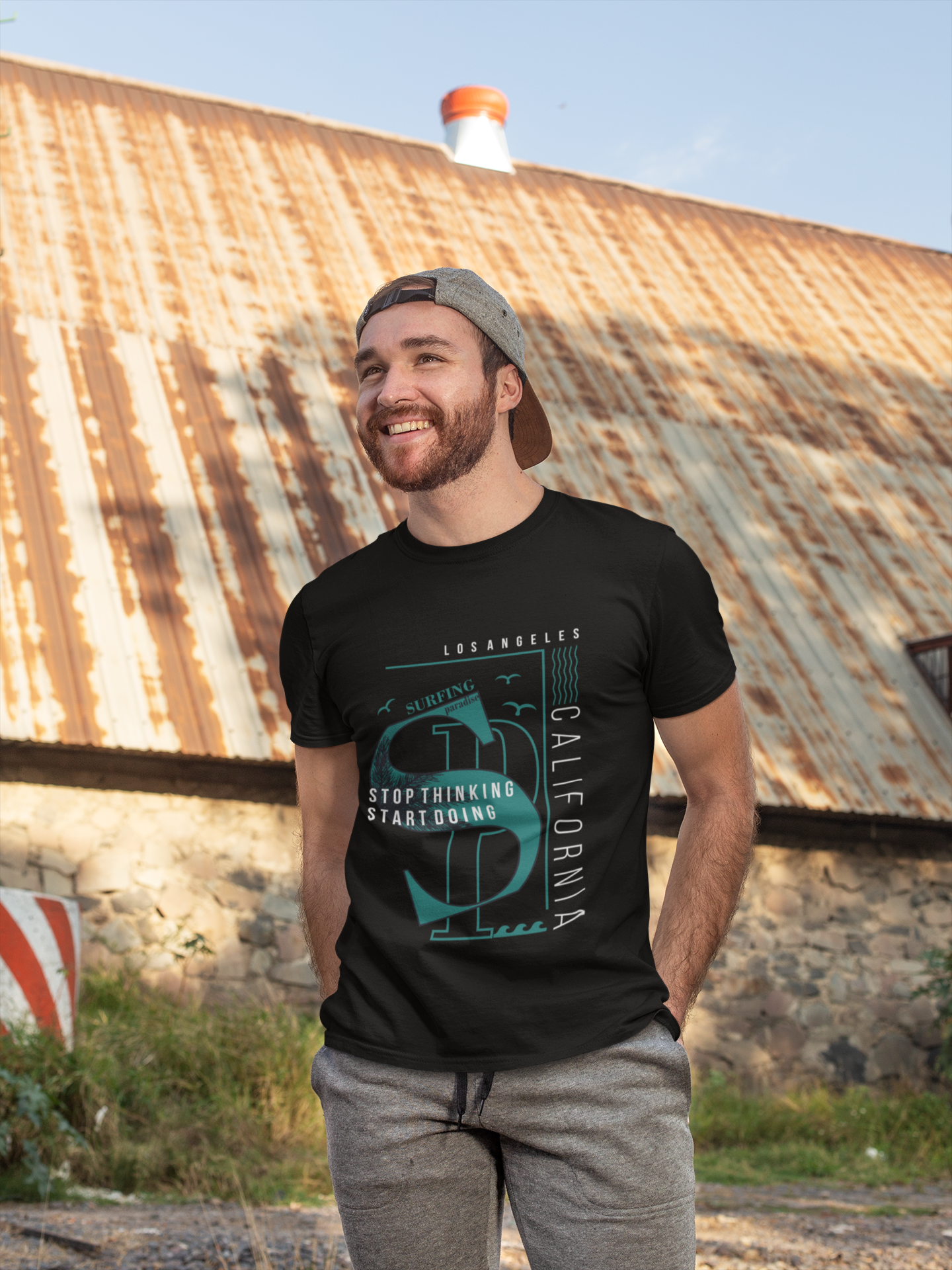 Embrace the Cali spirit with the TUY 'California' Regular Fit Black T-shirt in Urbaxo, featuring a sleek look and soft fabric perfect for casual styling