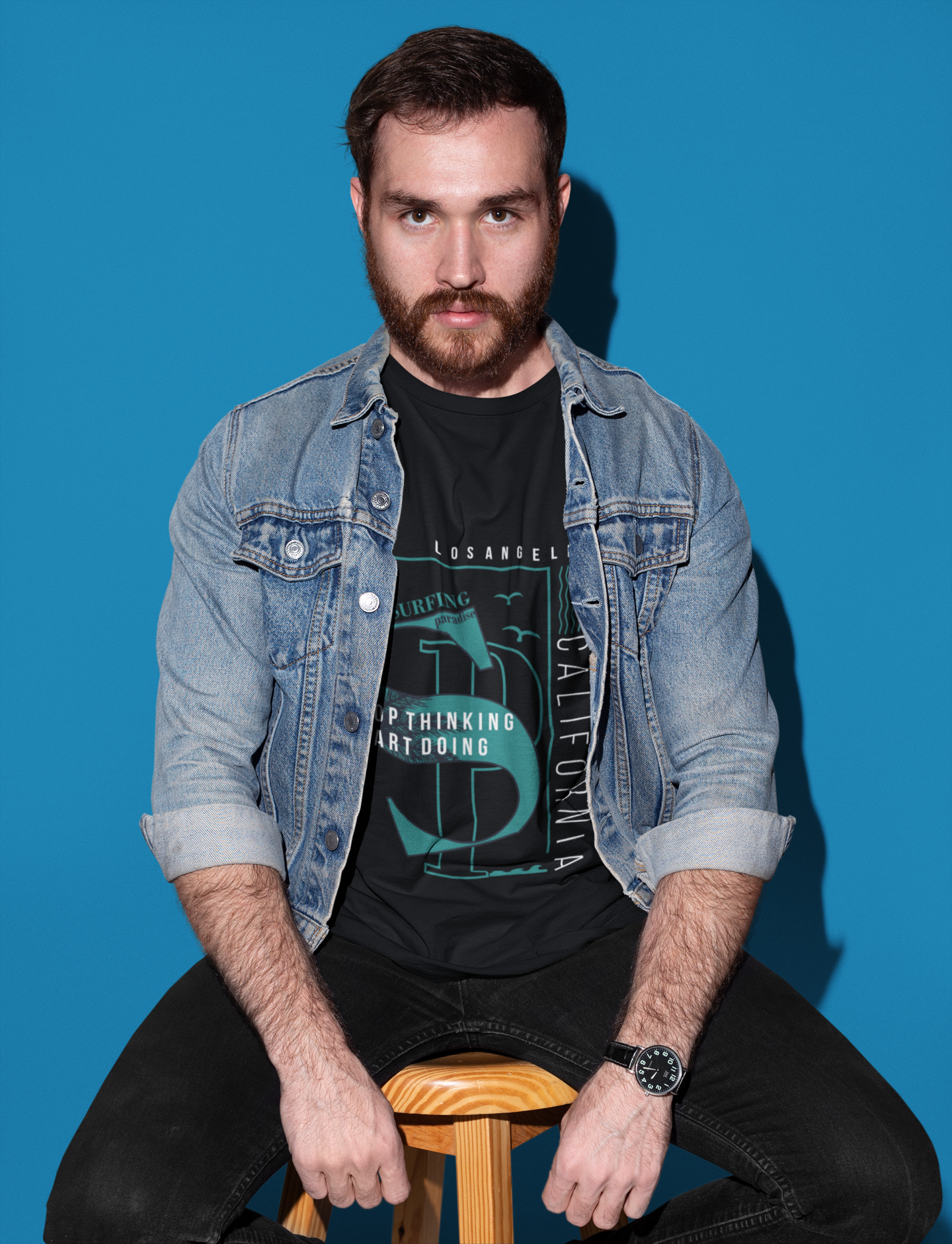 The TUY 'California' Regular Fit Black T-shirt in Urbaxo offers laid-back West Coast vibes with a clean design and comfortable fit for everyday wear