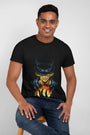 The TUY 'Fire' Regular Fit T-shirt in Urbaxo combines hot style with a laid-back fit, featuring fiery graphics that bring heat to your everyday look