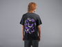 Oversized T-shirt by Urbaxo showcasing a fierce monster graphic on the front and back, perfect for a bold, street-inspired fashion statement