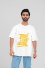  Urbaxo Urban Street Culture Oversized White T-shirt with graphic design