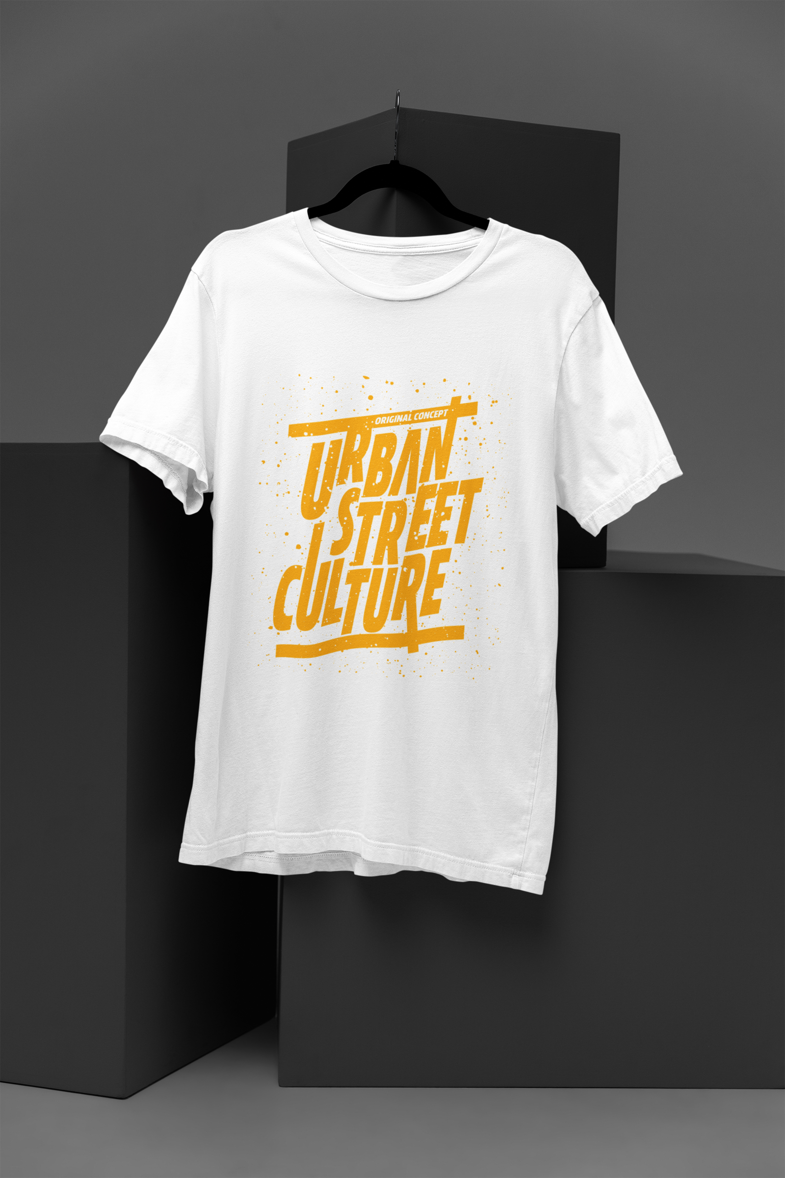  Urbaxo stylish oversized white tee with urban street culture design